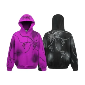 Custom Unisex Acid Wash Oversized Fleece Hoodie