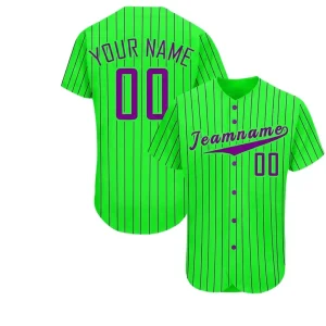 Custom Striped Baseball Jersey