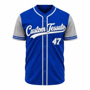 Custom Men's Royal Blue Polyester Baseball Jersey
